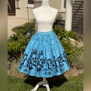 🏰 PUG Pinup Girl Couture Castle Skirt Blue